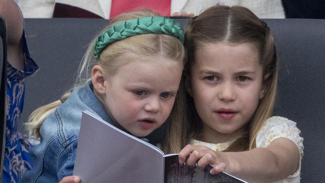 Lena Tindall and Princess Charlotte. (Photo by Mark Cuthbert/UK Press via Getty Images)