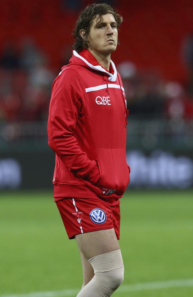 Kurt Tippett’s knee injury is a big blow for the Swans. Picture: Getty Images