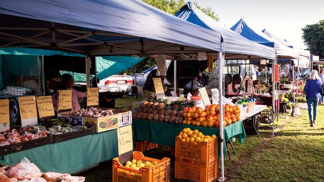 Held on the fourth Saturday of each month, Yungaburra markets has some 250 local growers, producers and artisans selling their produce and handiwork. Picture: supplied.