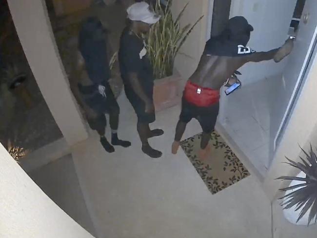 Youths in Alice Springs break into a home. Soon after, two cars were stolen. Picture: Supplied