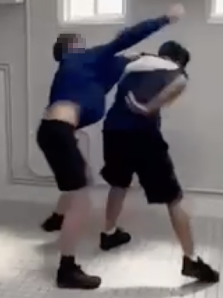 Pedare Christian College students filmed fighting in the school bathroom. Picture Supplied