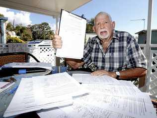 POWER OUTRAGE: Ken Cummins wants to stop pensioners being over-charged for power at caravan parks. Picture: Scott Powick