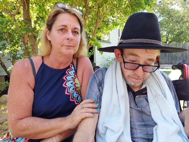 Nurse Kelly Simmons wants to see the law passed to allow terminally ill Owen Burdock to die with dignity. Picture: Leighton Smith