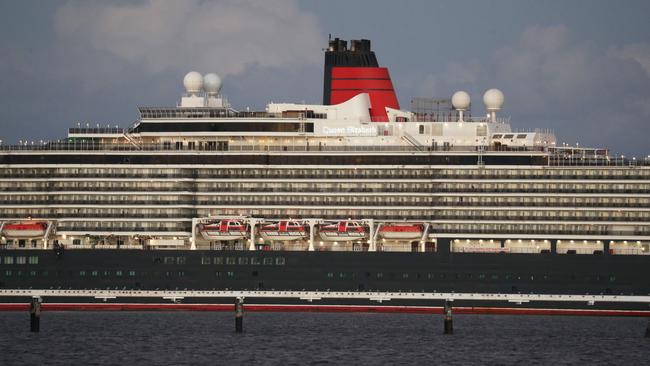 A cruise ship at the Port off Brisbane pre Covid times. Picture: Annette Dew