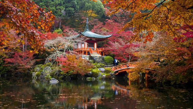 Kyoto’s Daigoji Temple in autumn.