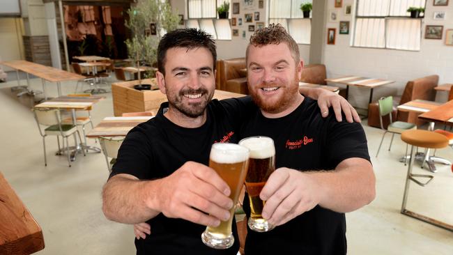 Clyde D'Angelis and Jamie Cox from Prosciutto Bros in Eltham. Picture: Kylie Else