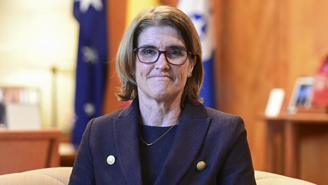 Michele Bullock, the new Reserve Bank of Australia Governor at Parliament House in Canberra on Friday. Picture: NCA NewsWire / Martin Ollman