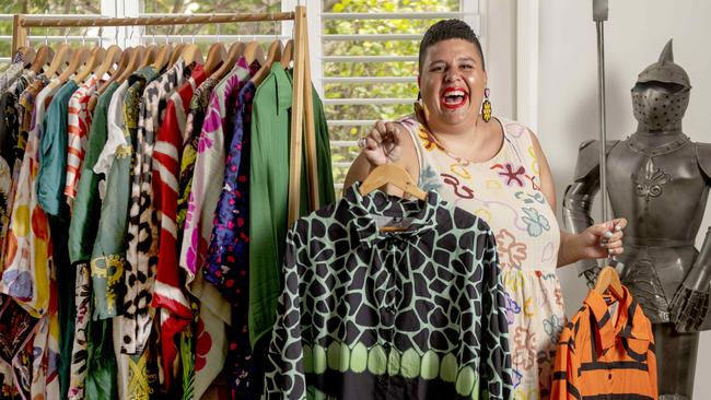 Lauren Khabbaz is launching Adelaide's first preloved plus-size clothing market 'double' next month. Picture: Naomi Jellicoe