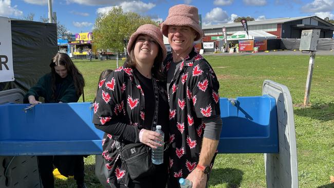 Erin and Brian (daughter and father) are regular attendees at festivals across the state.