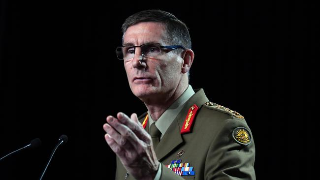 Chief of the Australian Defence Force General Angus Campbell. Picture: Getty Images