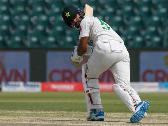 Last time Australia and Pakistan met, Abdullah Shafique faced a series best 996 deliveries. Picture: Aamir QURESHI / AFP