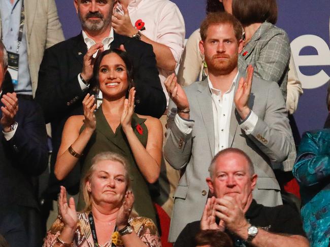 The royals enjoying the show. Picture: Chris Jackson/Getty Images for the Invictus Games Foundation