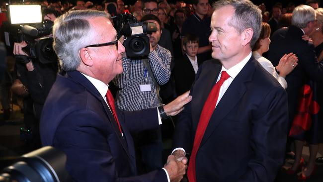 Wayne Swan and Bill Shorten. Picture: Liam Kidston