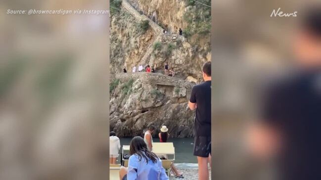 Fate of woman who fell from cliff in viral video revealed