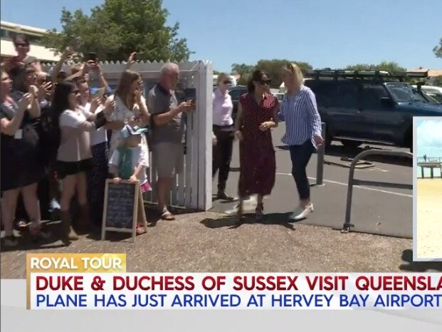 Meghan on her way to Fraser Island. Picture: Nine Network