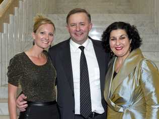 Lismore City Council’s road safety officer, Lisa Marshall, with Minister for Infrastructure and Transport, Anthony Albanese, and Freda Crucitti, a member of the National Road Safety Council, at last Tuesday’s award ceremony. . Picture: Eddie Misic