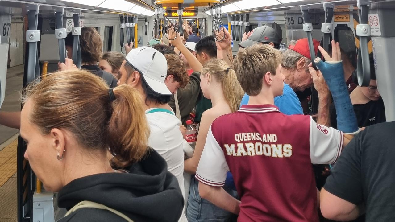 All Southeast Queensland trains experienced delays of up to 30 minutes. Picture: Supplied