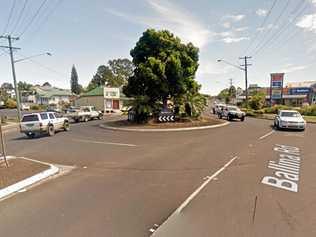 The Dawson St roundabout on Ballina Rd has come under fire from residents who say it is a danger for pedestrians. Picture: Cathryn McLauchlan