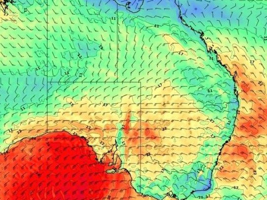 Severe weather to lash south eastern Australia. Picture: Weatherzone