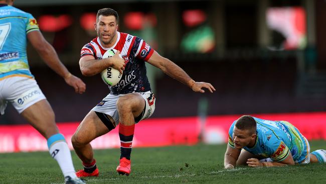 James Tedesco escaped the sin bin because of a quirk in the rules. Picture. Phil Hillyard