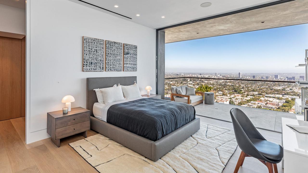 The home has an amazing view of Los Angeles. Picture: Simon Berlyn/MEGA