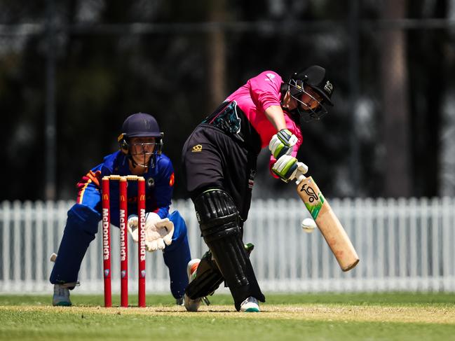 Young cricketer Callee Black playing for Penrith.