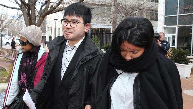 Jaden Duong leaves ACT Magistrates Court. (Pic: Ray Strange)