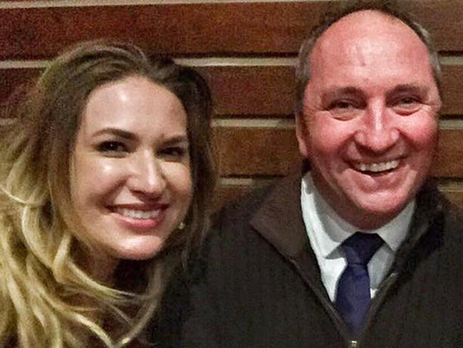 Vikki Campion and Barnaby Joyce are expecting a baby in April.