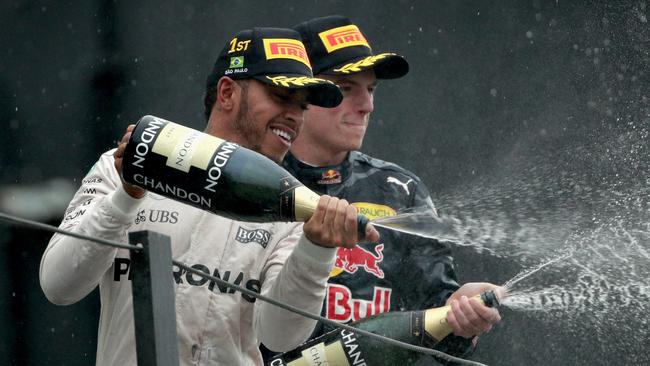 Lewis Hamilton wins the Brazilian Grand Prix.