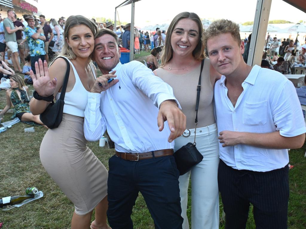 Eddi Owen, Robbie Mansell, Roisin Dempsey and Daniel Stephens at the 2021 Great Northern Darwin Cup. Picture: Julianne Osborne