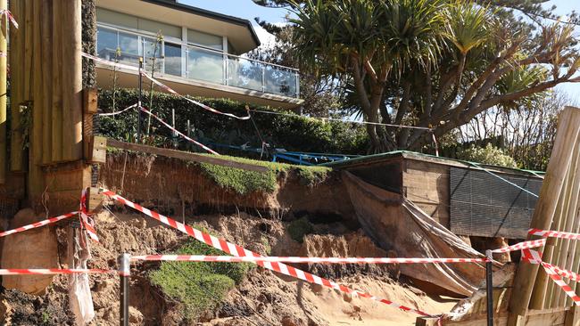 Coastal erosion may be accentuated by climate change and rising sea levels. Picture: John Grainger