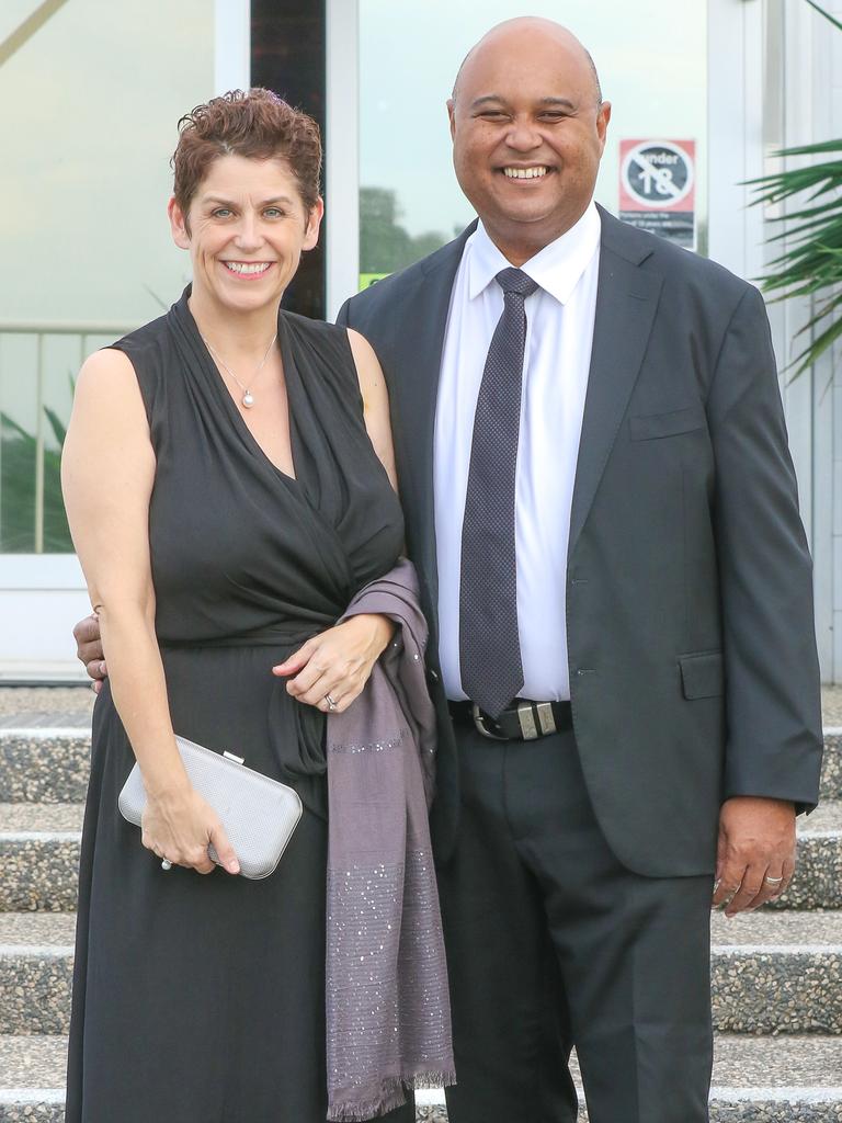 Roland and Cathrine Houareau as the NTFL's night of nights . Picture Glenn Campbell