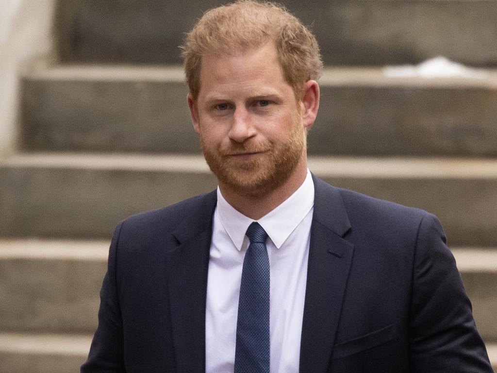 Prince Harry leaves the Royal Courts of Justice in London, England. Picture: Getty Images