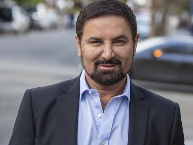 11-07-2022 - High profile property developer Jean Nassif leaving Burwood Local Court after  serious assault allegations are dismissed because alleged victim Nisserine Nassif, his wife, is in Lebanon. Picture: Liam Mendes / The Australian