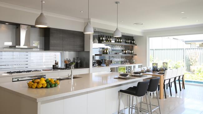 The open plan kitchen and dining. Photo: Bob Barker