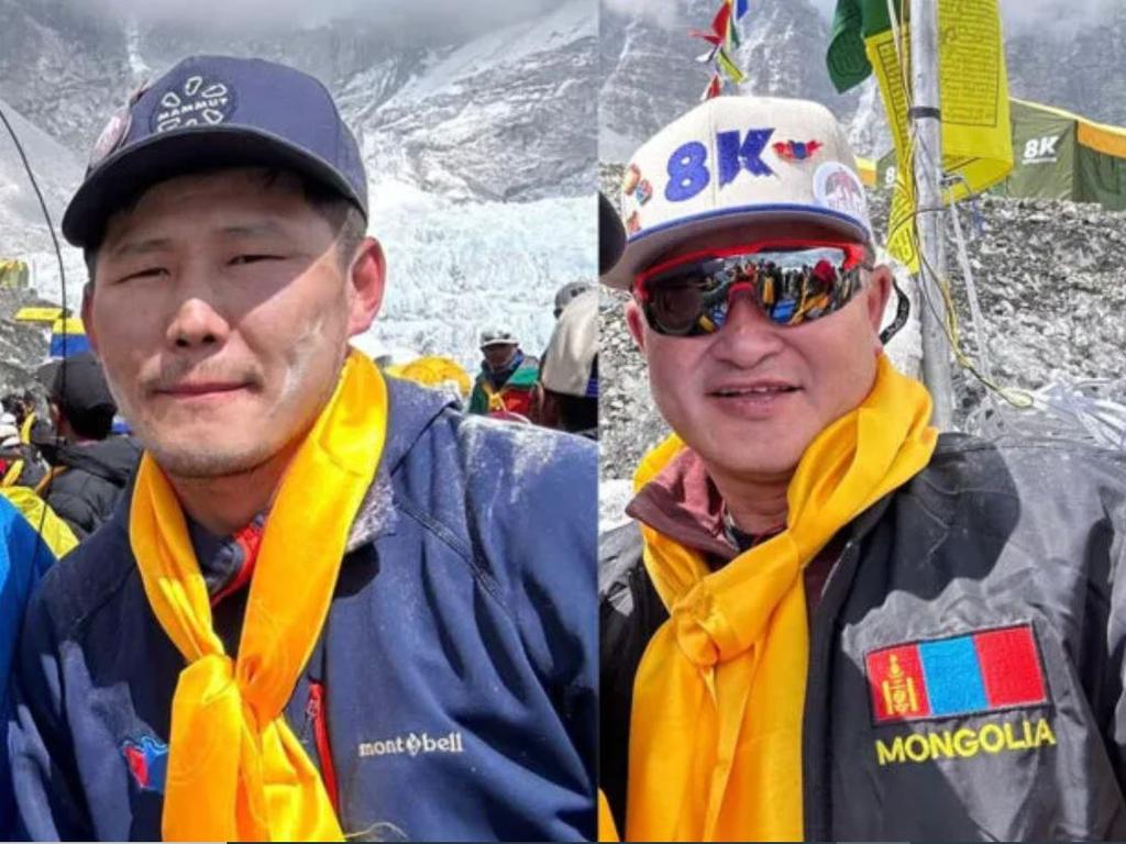 Purevsuren Lkhagvajav and Usukhjargal Tsedendamba were found dead after going missing while climbing Mount Everest. Picture: Everest Chronicles