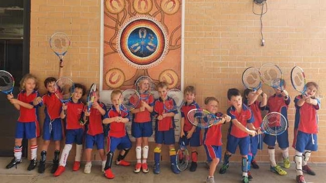 Kindergarten students at St Mary's Primary School received a surprise Zoom visit from Australian tennis legend Todd Woodbridge as part of the Tennis NSW roadshow and Tennis Australia Hot Shotz program.