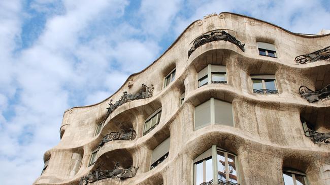 Architect Antoni Gaudi’s apartment building Casa Mila.