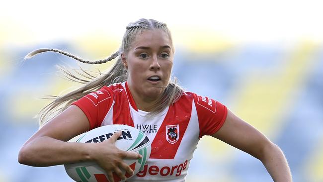 The Dragons have moved quick to lock down the top tryscorer of 2023, with Teagan Berry recomitting for another two seasons. Picture: Getty Images.