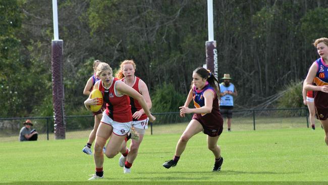 Victoria Point in action against Moreton Bay - Picture by Olivia Petrillo