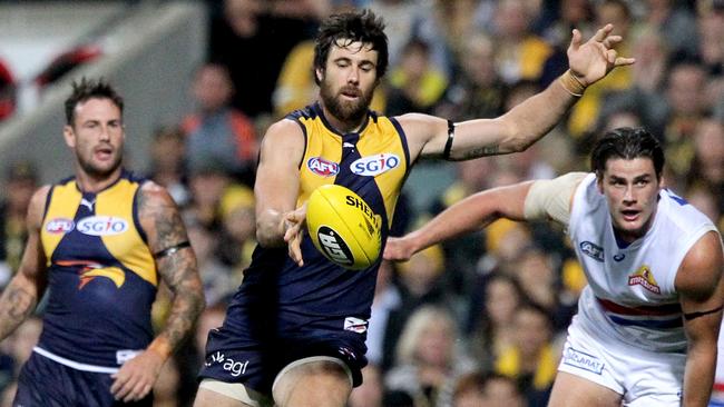 Josh Kennedy can still win a third Coleman Medal. Picture: AAP