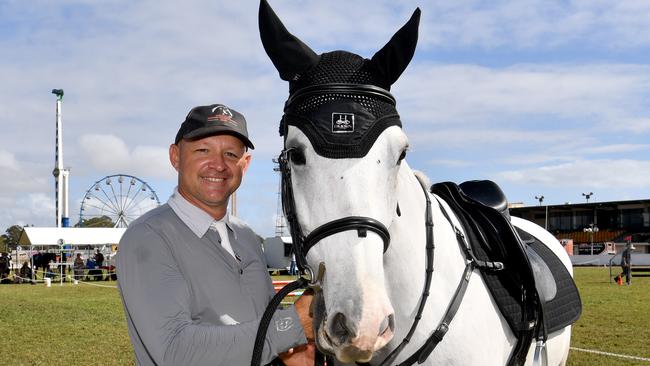 Australian Senior show jumping champion Stuart Jenkins with Fairview CK. Picture: Evan Morgan