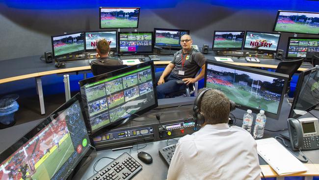 The AFL could consider the introduction of a NRL-style bunker. Picture: NRL Photos.