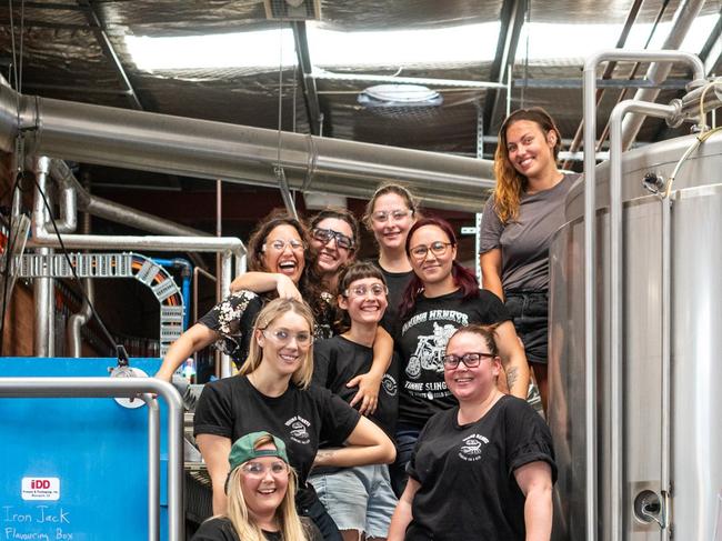The women of Young Henrys ahead of International Women's Day.