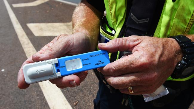 A West Albury father was busted driving while disqualified with meth in his system.