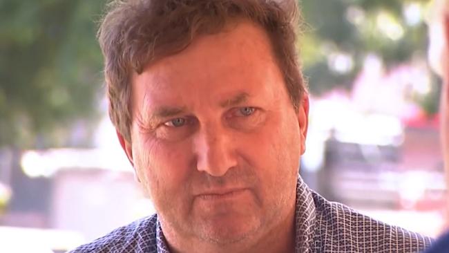 Peter Dunstan aka Cliff Roger Cicolini has been charged with theft and obtaining benefit by deception after allegedly flying off with a Robinson R22 helicopter from a Weddell airfield in June 2021. Picture: 9 News Darwin