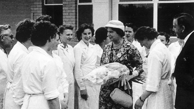 1957: Sven Allyson (far left, with glasses) at work at Ilford Films. Picture: News Corp Australia