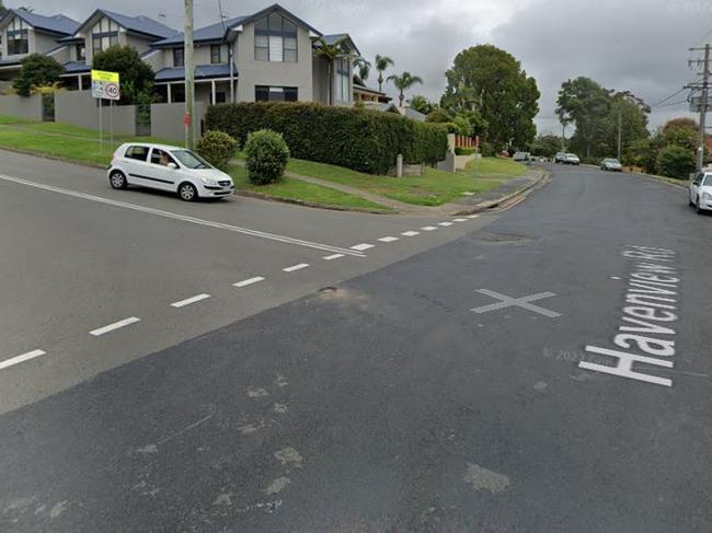 The alleged kidnapping occurred near the intersection of Hillcrest and Havenview roads in Terrigal