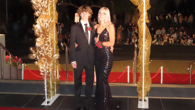 Isaac Goodfellow &amp; Irene Gall at the Xavier Catholic College formal.