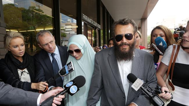Family of Sulayman Khalid, 20 of Regents Park accused of terrorism related offences leaving Parramatta Court.